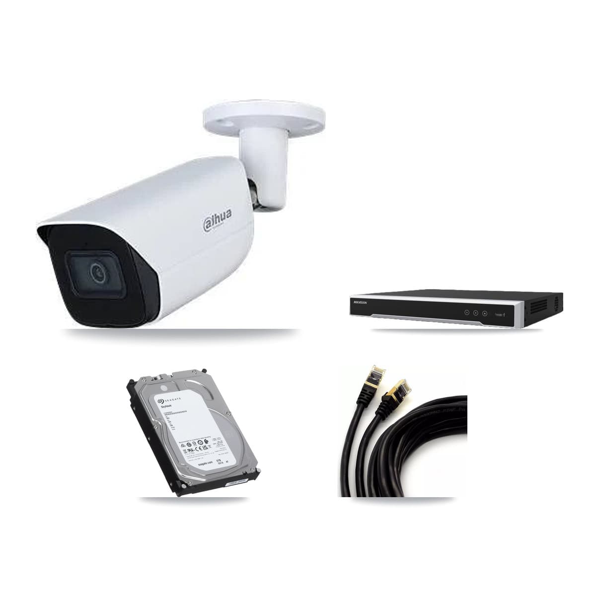 Dahua & Hikvision 8-Channel 5MP CCTV Kit — 5 Bullet Cameras + 6TB Recording (DS-7608NI-M2 Recorder) - Image 1