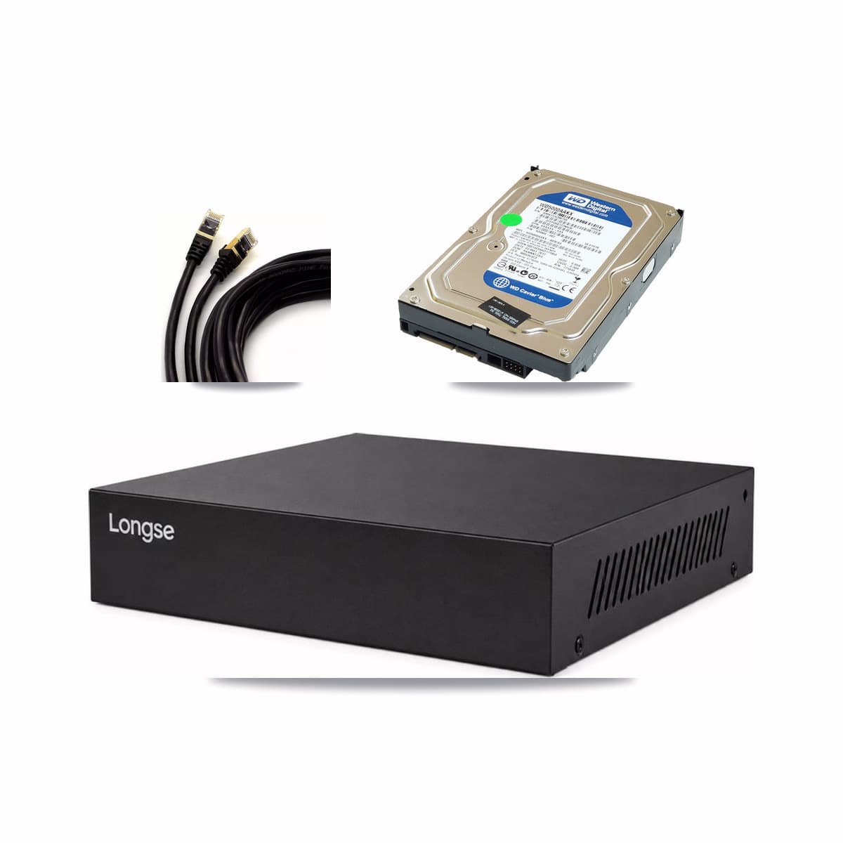 Longse 8-channel CCTV kit: 1 camera (1× 5MP Dome), 500GB hard drive