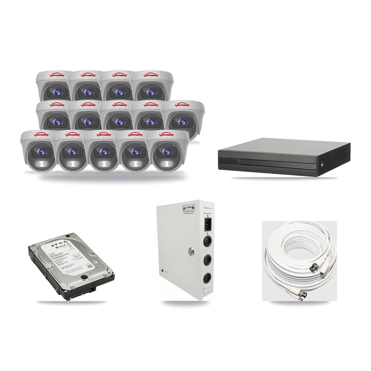 16-Channel 5MP CCTV Kit — 14 Viper Cameras + 5TB Recording - Image 1