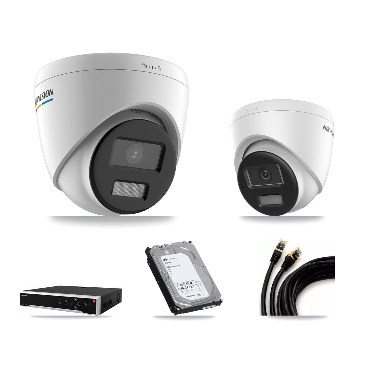 Hikvision 32-Channel 2MP – 4K CCTV Kit — 23 2MP + 1 4K Turret Cameras + 3× 6TB Recording