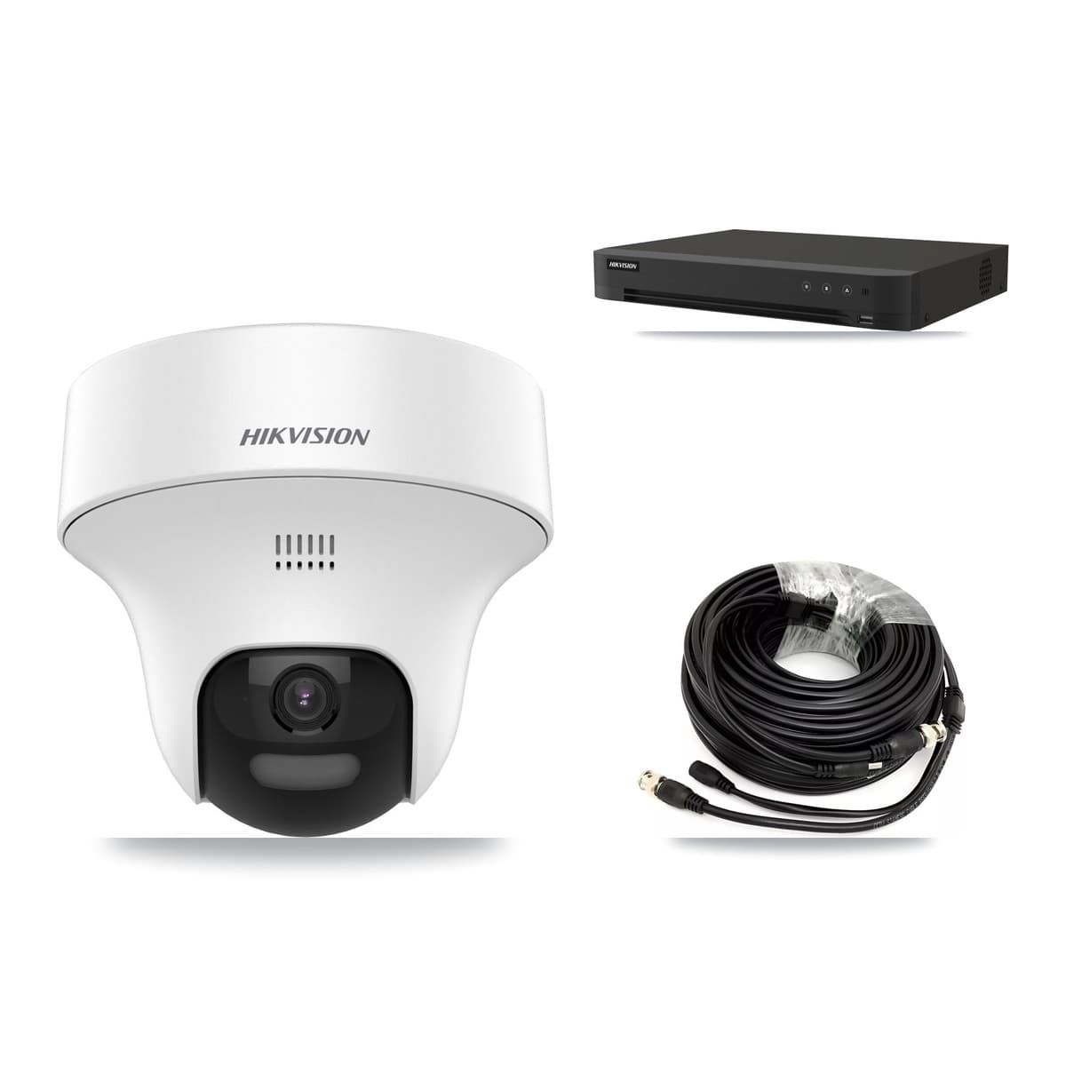 Hikvision 16-Channel 5MP CCTV Kit — 8 DS-2CE70K0T Turret Cameras + 3TB Recording