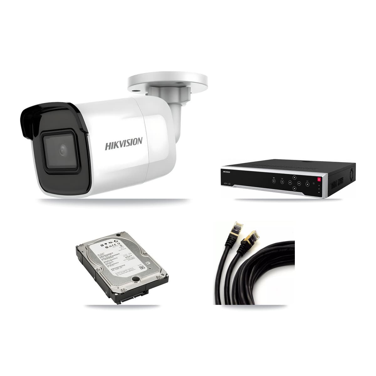 Hikvision 32-Channel 4K CCTV Kit — 2 DS-2CD2085G1 Bullet Cameras + 5TB Recording