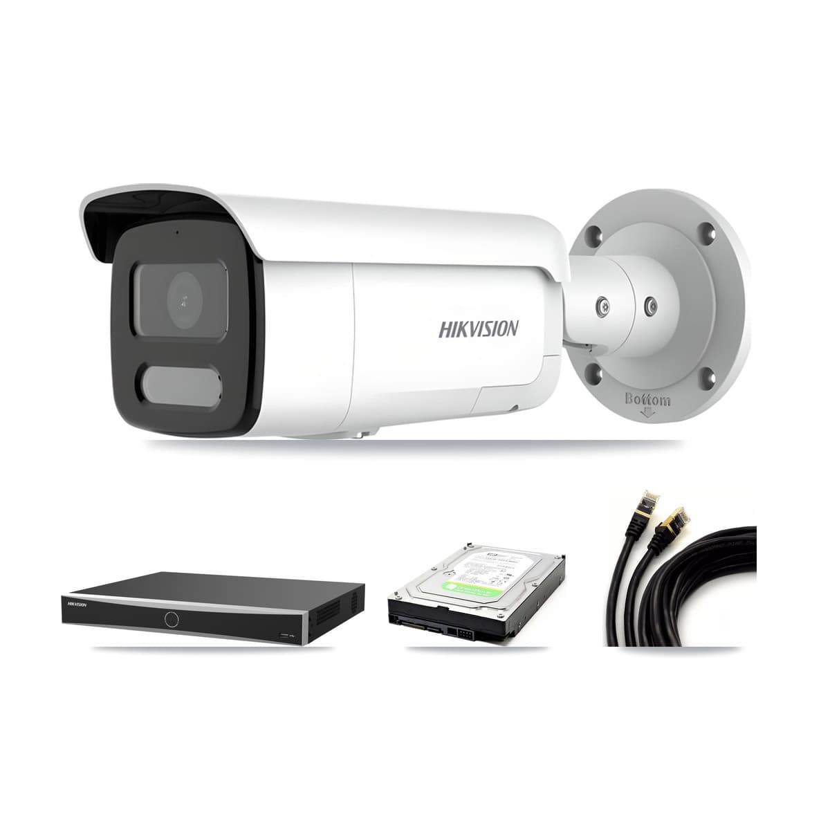 Hikvision 16-Channel 4MP CCTV Kit — 1 Bullet Camera + 1TB Recording (DS-7616NXI Recorder)