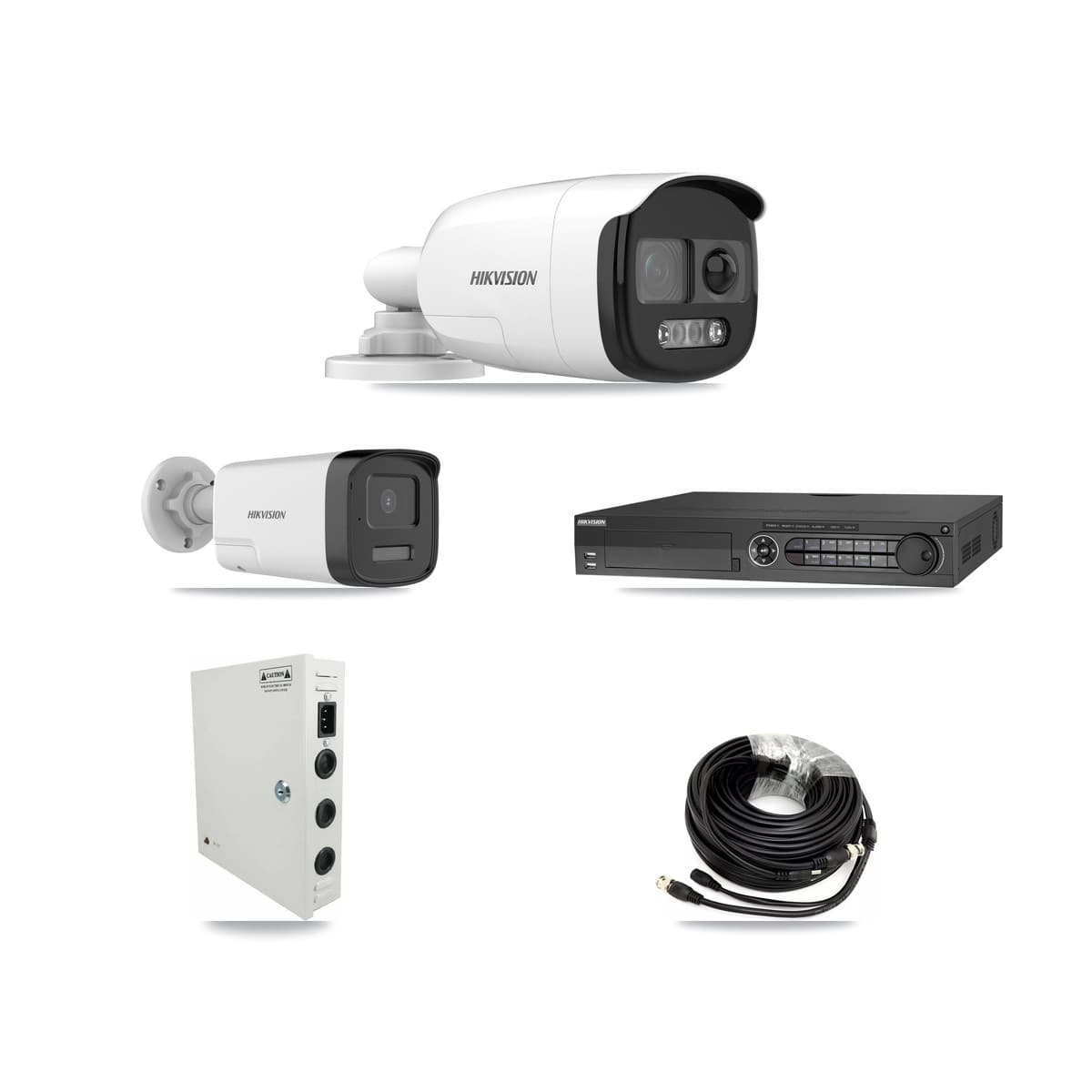 Hikvision 32-Channel 5MP CCTV Kit — 18 DS-2CE12KF3T + 8 DS-2CE17K0T Bullet Cameras + 4× 8TB Recording