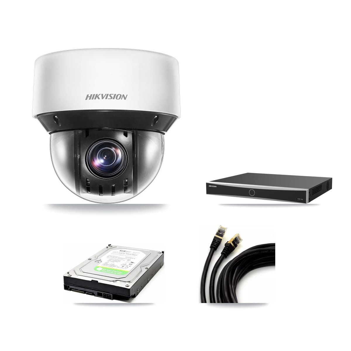 Hikvision 16-Channel 4MP CCTV Kit — 1 DS-2DE4A425IW PTZ Camera + 1TB Recording (DS-7616NXI Recorder)