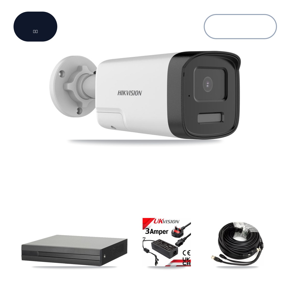 XVR-3116HS-5MP-LITE 16-Channel DVR CCTV Kit — 4× Hikvision DS-2CE17K0T-LXTS 5MP Cameras + 6TB HDD