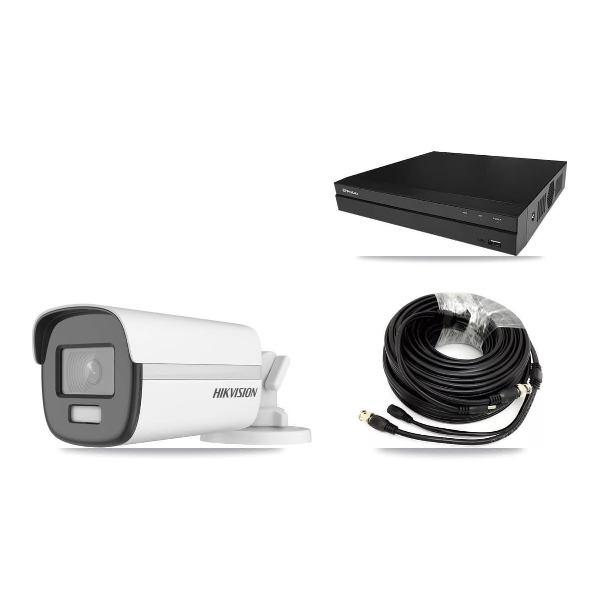Hikvision & Prolux 8-Channel 4K CCTV Kit — 3 Bullet Cameras + 8TB Recording (PXD-5208AN Recorder) - Image 1