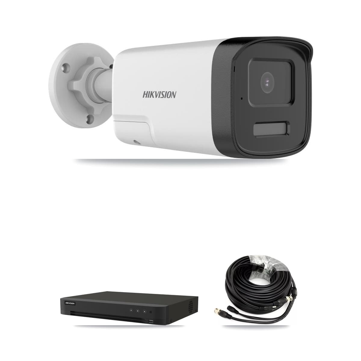 Hikvision 8-Channel 5MP CCTV Kit — 8 DS-2CE17K0T Bullet Cameras + 12TB Recording