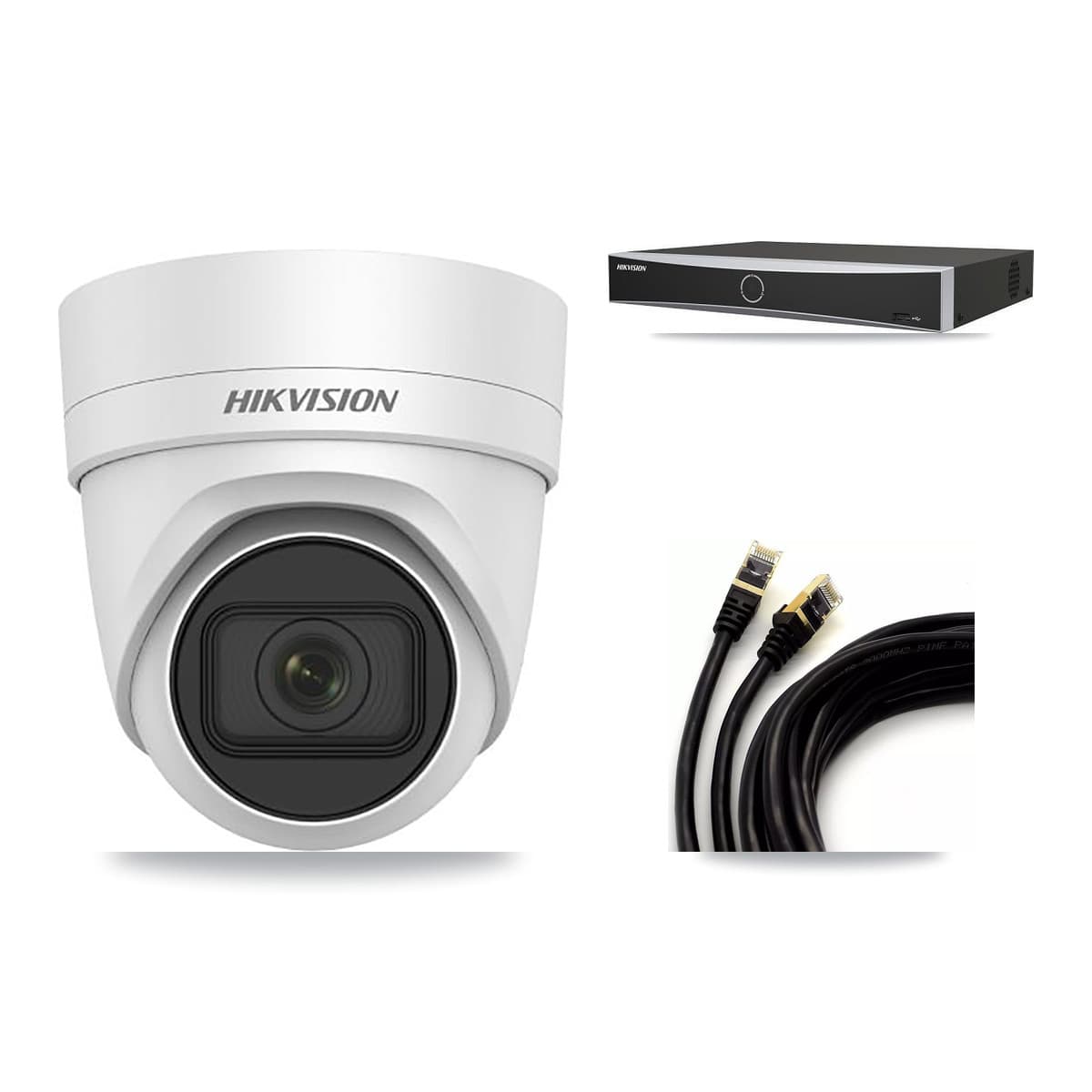 Hikvision 4-Channel 4K CCTV Kit — 1 DS-2CD2H83G0 Turret Camera + 3TB Recording