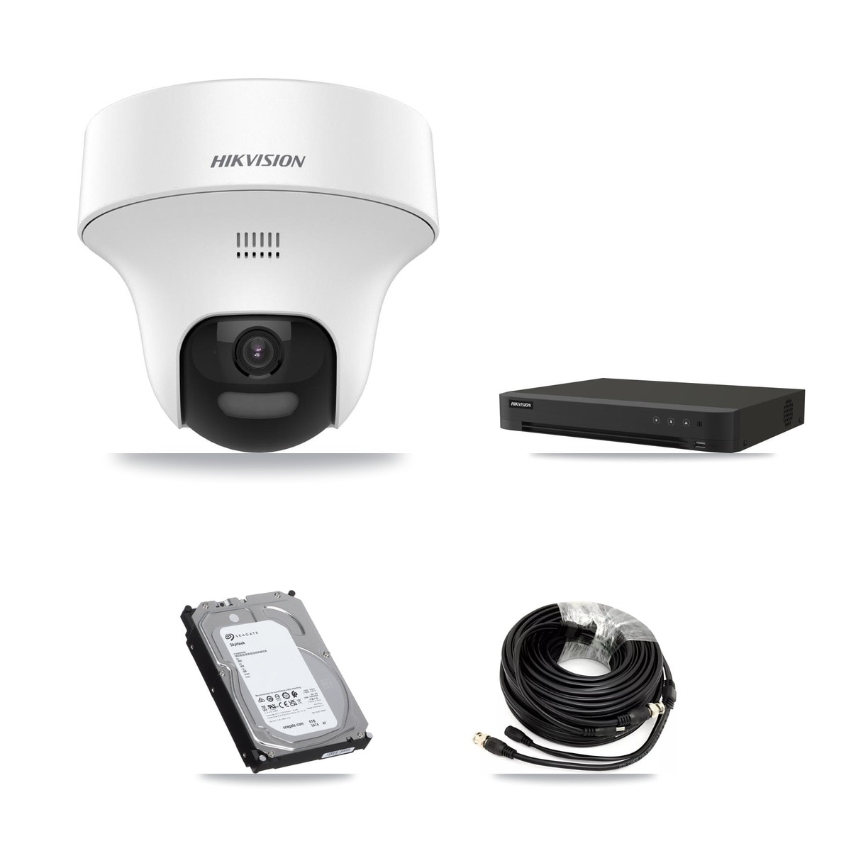 Hikvision IDS-7216HQHI-M1/XT 16-Channel DVR CCTV Kit — 6× DS-2CE70K0T-PTLTS 5MP Cameras + 6TB HDD