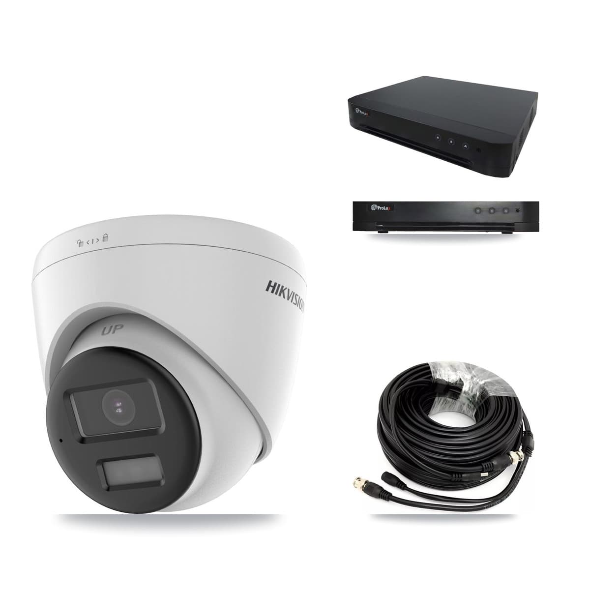 Hikvision & Prolux 16-Channel 5MP CCTV Kit — 4 DS-2CE78K0T + 2 DS-2CE78K0T Turret Cameras + 8TB Recording