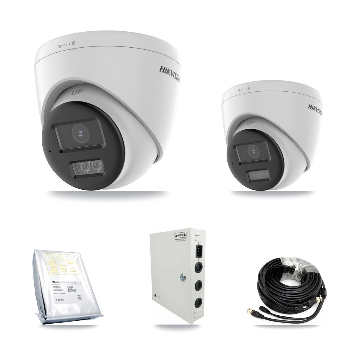 Hikvision 32-Channel 5MP CCTV Kit — 1 DS-2CE78K0T + 24 DS-2CE78K0T Turret Cameras + 4× 8TB Recording - Image 1