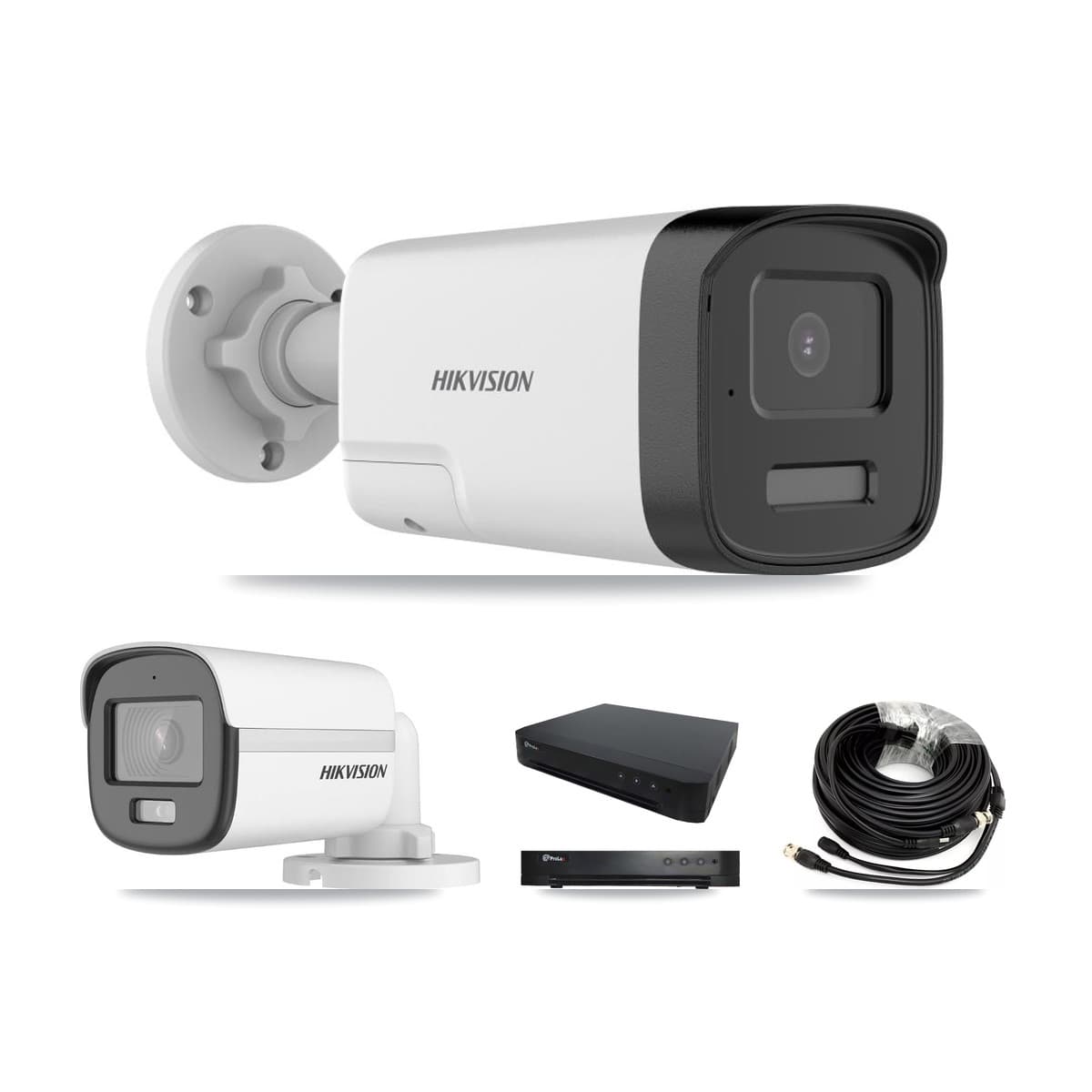 Hikvision & Prolux 16-Channel 5MP CCTV Kit — 1 DS-2CE12KF0T + 5 DS-2CE17K0T Bullet Cameras + 8TB Recording