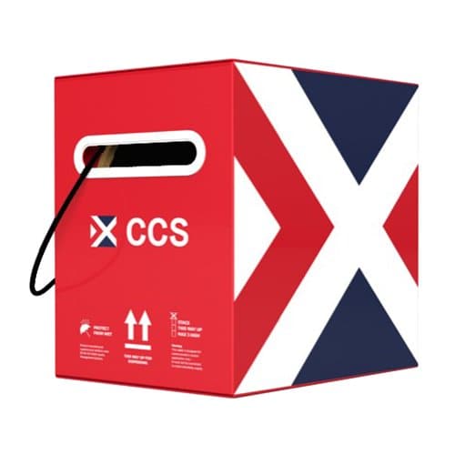 Connectix Cat6 U/UTP Outdoor Network Cable 305m PE Solid Copper Black - Image 1