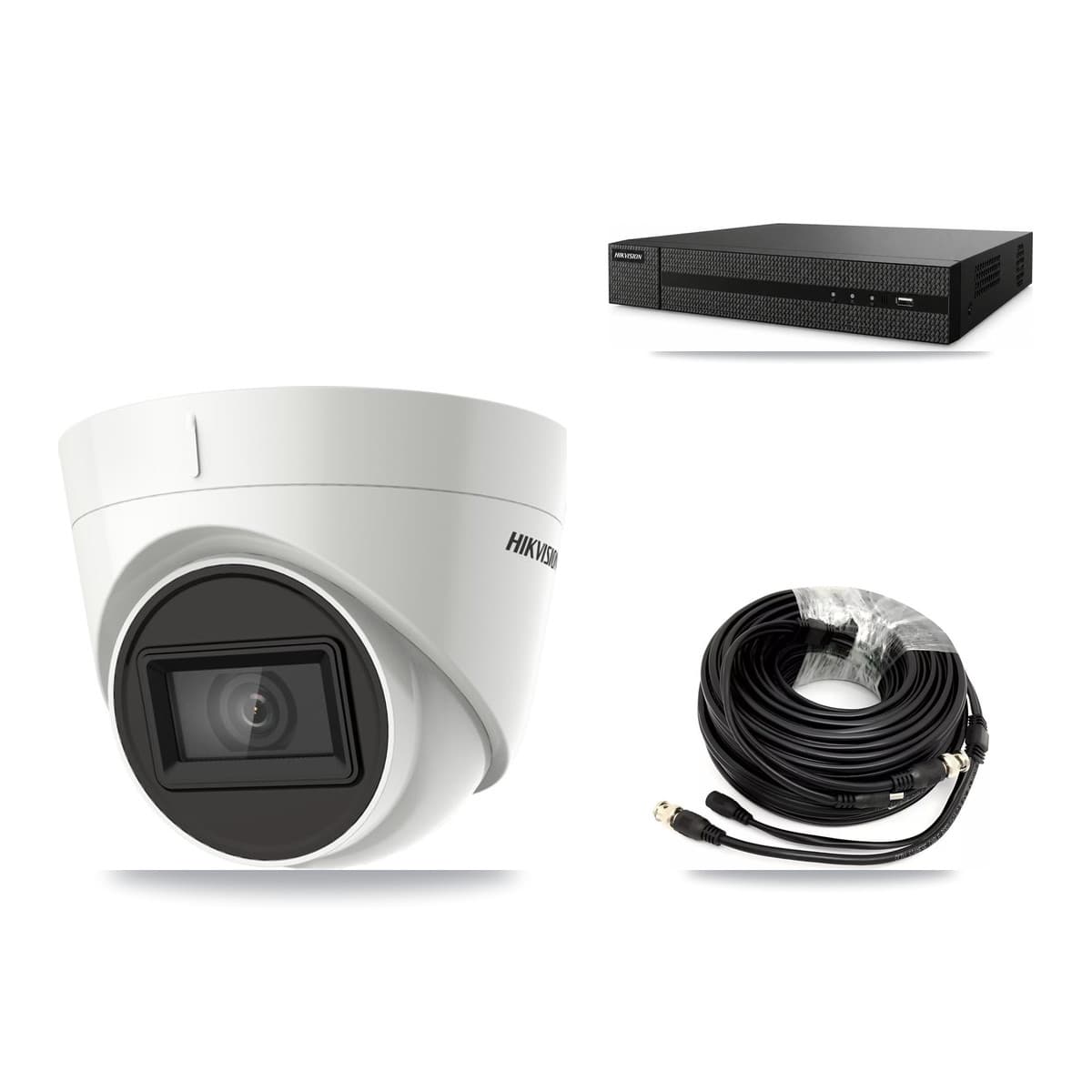 Hikvision 8-Channel 4K CCTV Kit — 4 DS-2CE78U1T Turret Cameras + 3TB Recording (DVR-8CH Recorder)