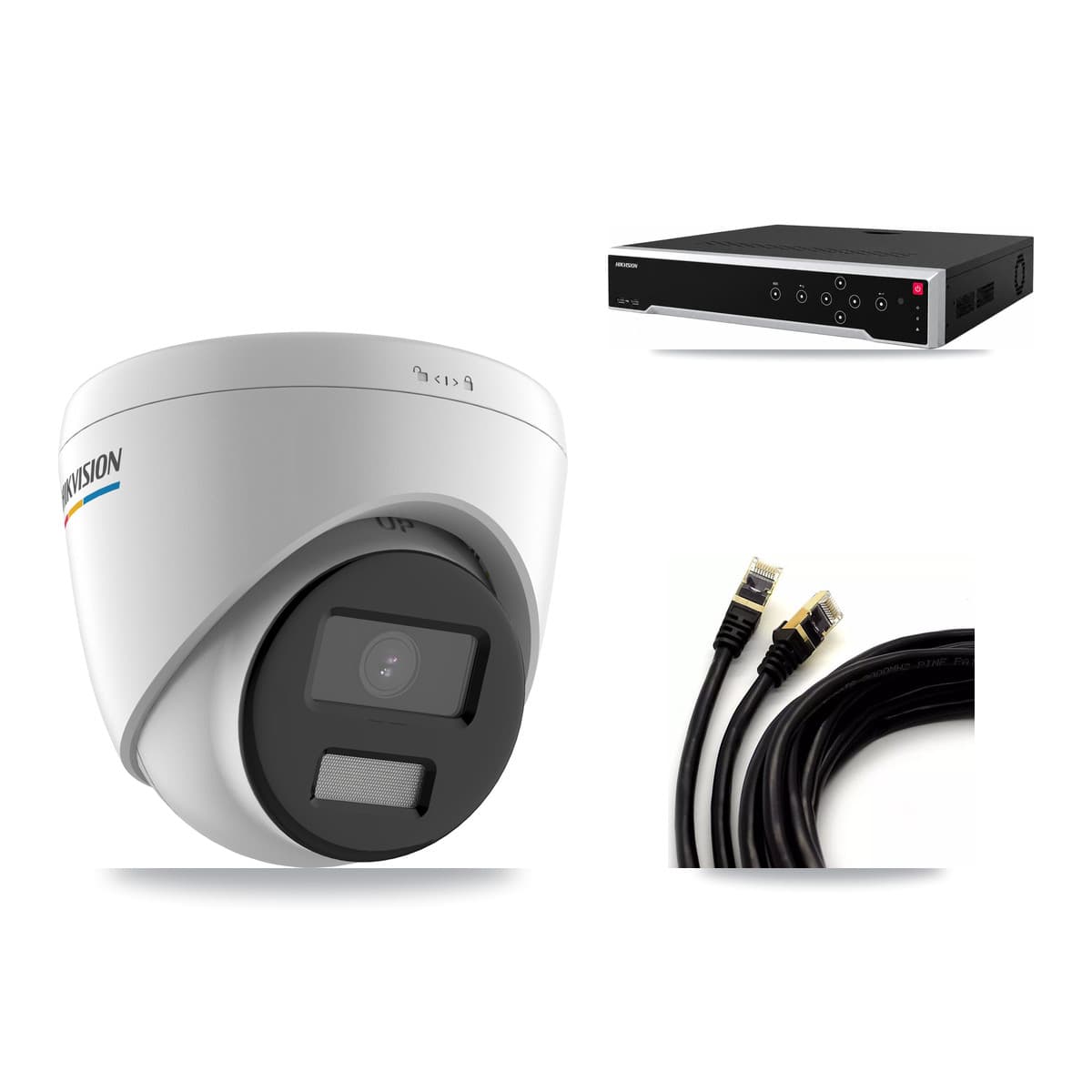 Hikvision 32-Channel 2MP CCTV Kit — 12 Turret Cameras + 8TB Recording