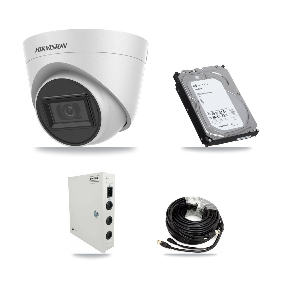 Hikvision 32-Channel 5MP CCTV Kit — 18 White Turret Cameras + 3× 6TB Recording (IDS-7332HUHI Recorder) - Image 1