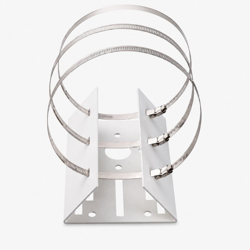 Universal PTZ CCTV Camera Pole Mount Bracket 3 Loop Metal