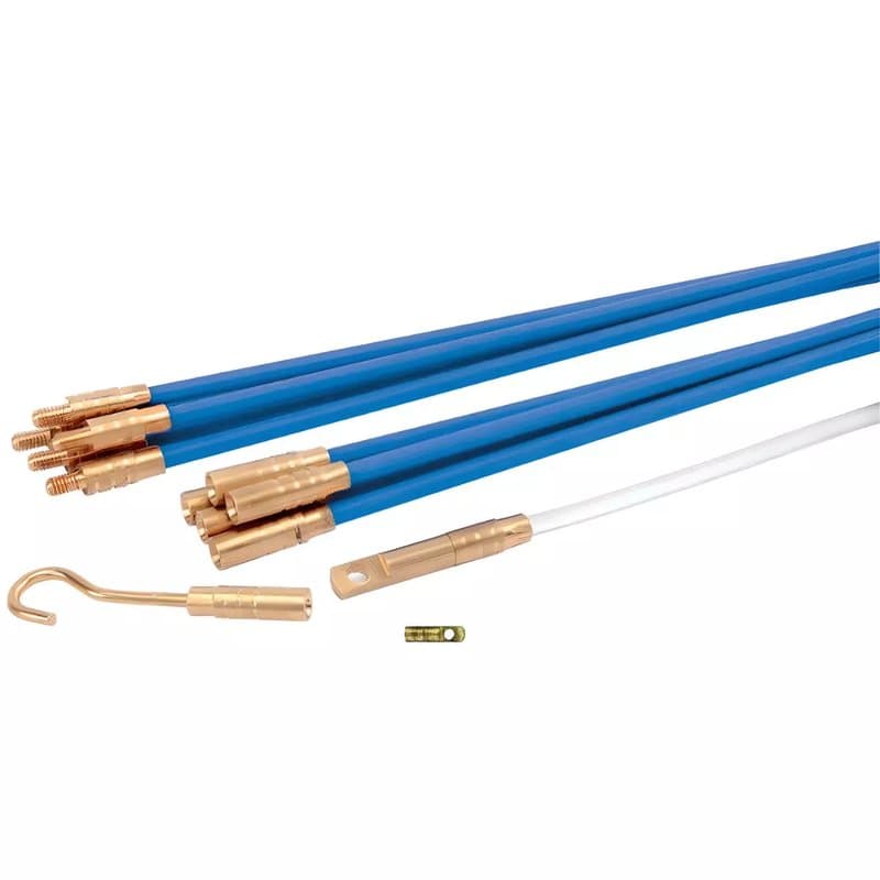 Electrician's Tool Box Cable Access Kit - Wire Puller Rods for Push & Pull - Image 1