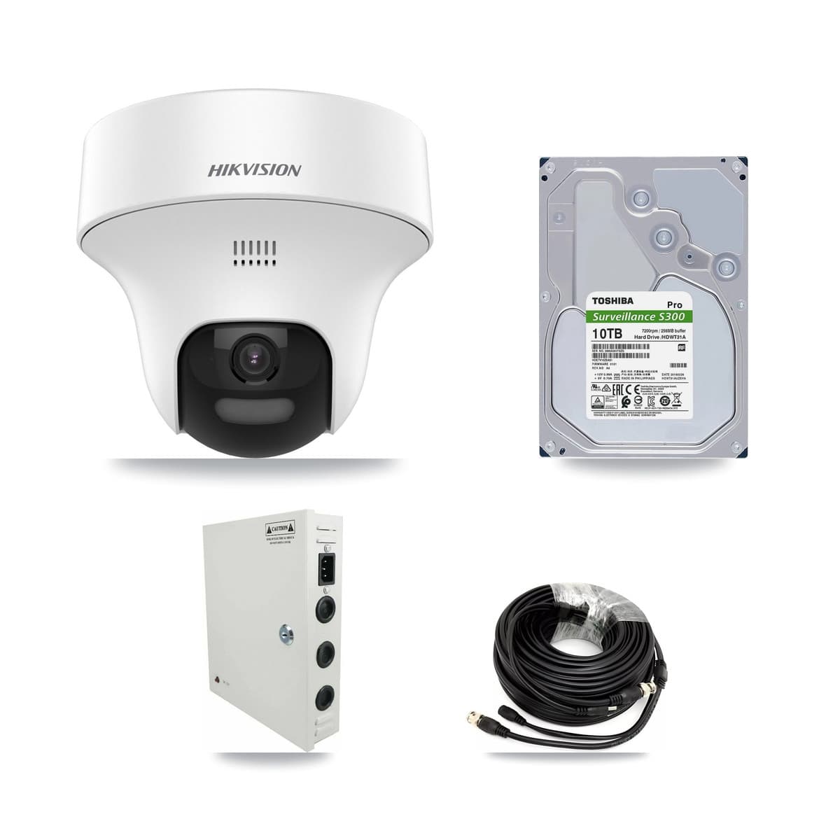 Hikvision 32-Channel 5MP CCTV Kit — 32 DS-2CE70K0T Turret Cameras + 10TB Recording