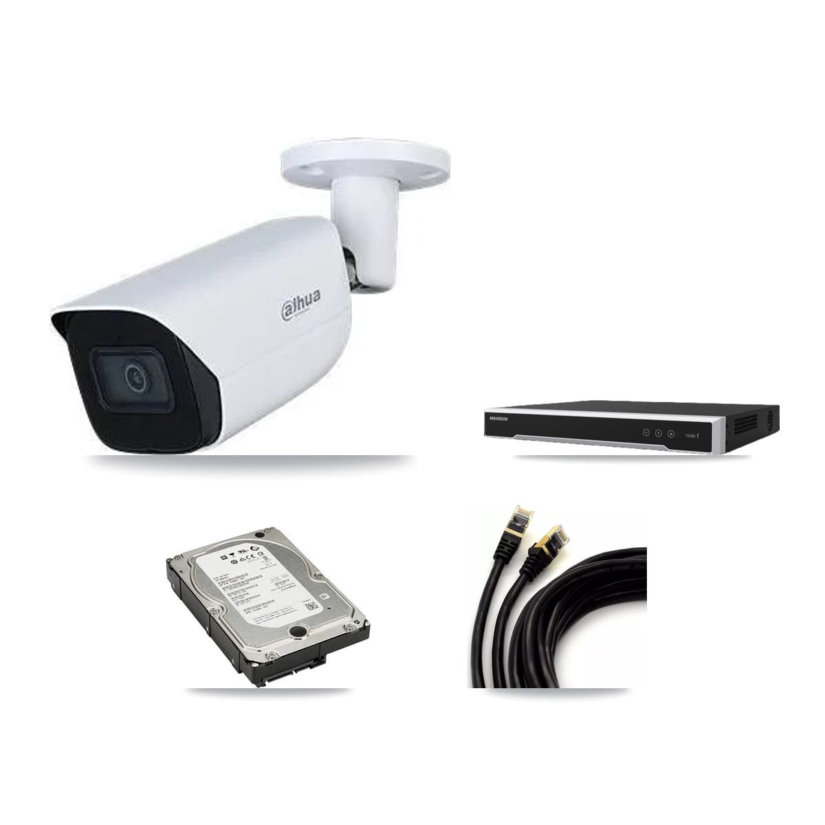 Dahua & Hikvision 16-Channel 5MP CCTV Kit — 4 Bullet Cameras + 5TB Recording (DS-7616NI-M2 Recorder) - Image 1
