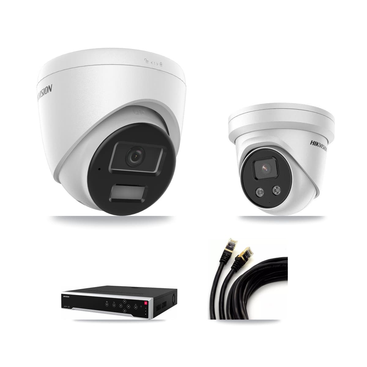 Hikvision 32-Channel 4MP – 5MP CCTV Kit — 1 4MP + 1 5MP Turret Cameras + 3TB Recording