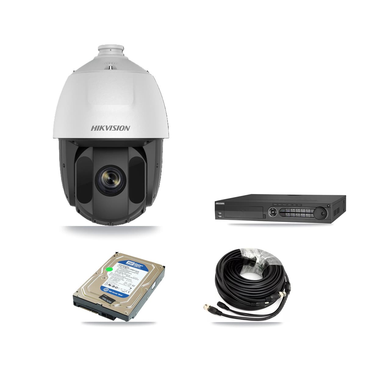 Hikvision 32-Channel 2MP CCTV Kit — 1 DS-2AE5225TI PTZ Camera + 500GB Recording (IDS-7332HUHI Recorder) - Image 1