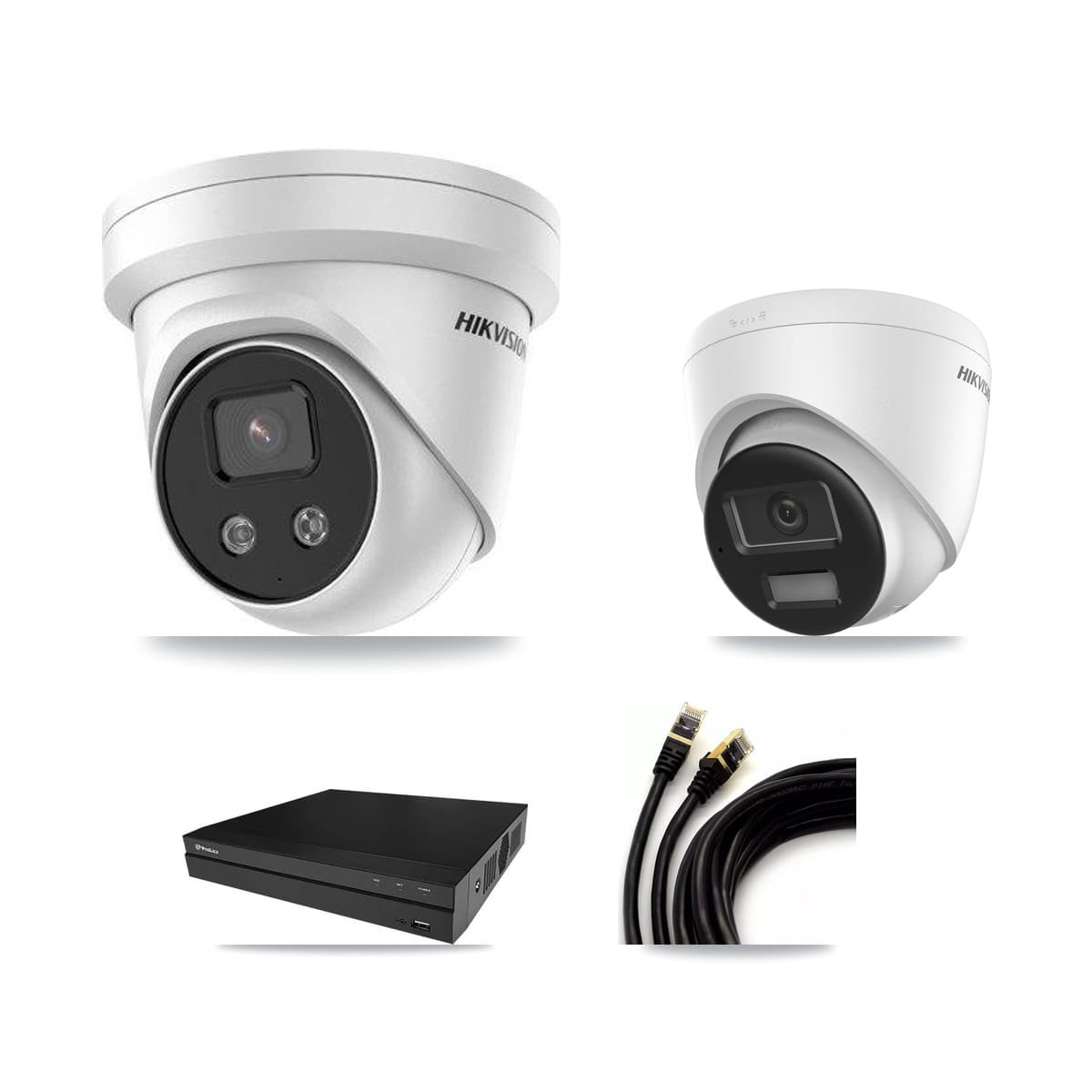 Hikvision & Prolux 8-Channel 5MP – 4K CCTV Kit — 1 4K + 4 5MP Turret Cameras + 8TB Recording - Image 1