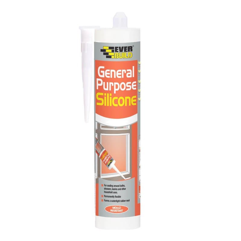 Everbuild General Purpose Silicone Sealant Black 280ml