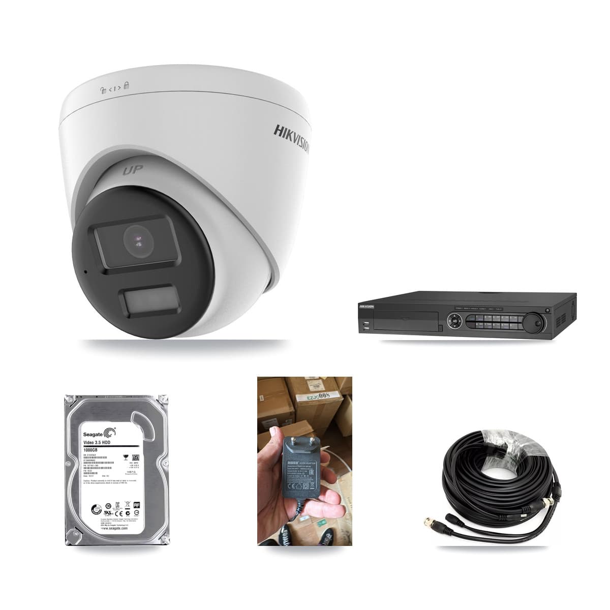 Hikvision 32-Channel 5MP CCTV Kit — 1 DS-2CE78K0T-LPTS Turret Camera + 1TB Recording (DS-7332HQHI-K4 Recorder) - Image 1