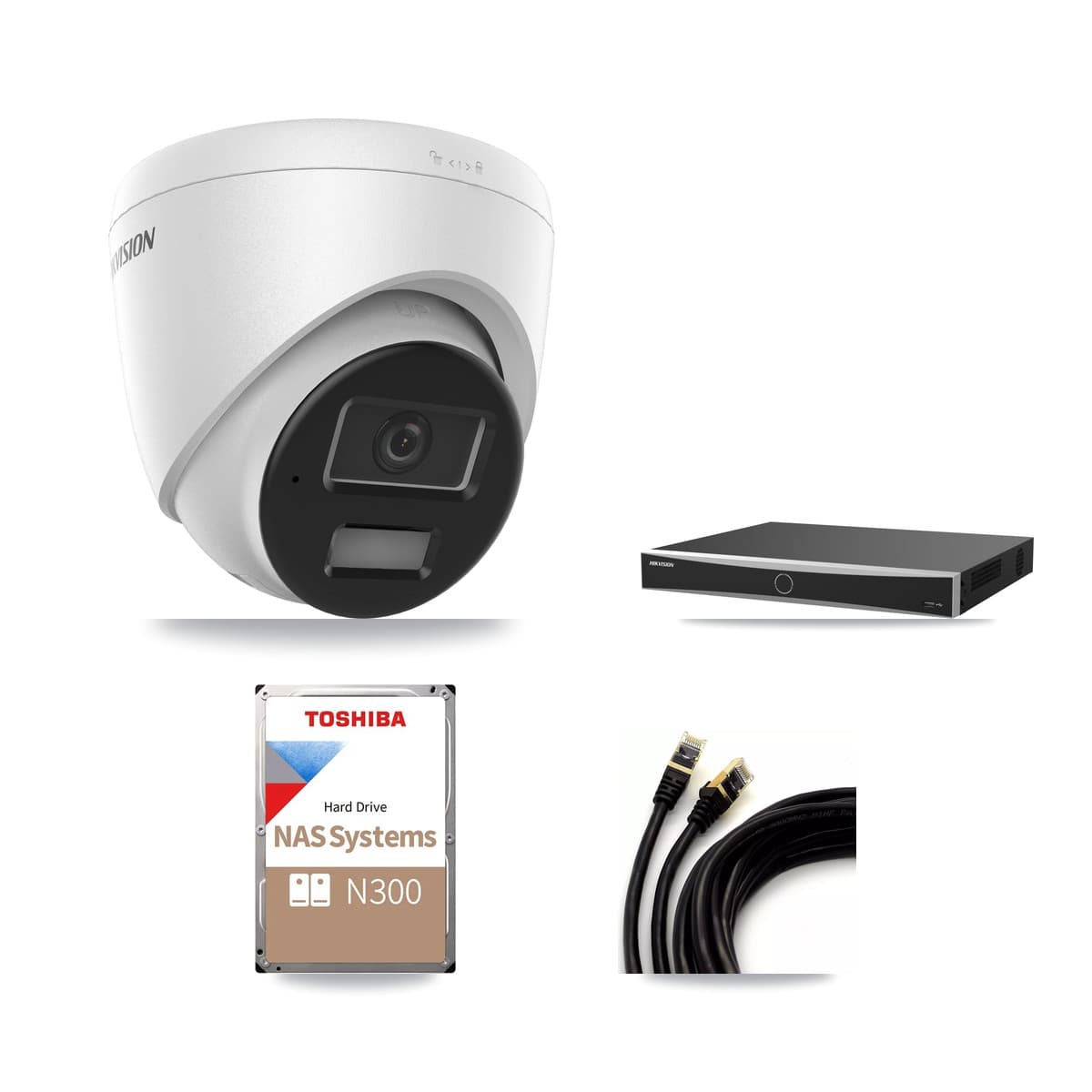 Hikvision 16-Channel 4MP CCTV Kit — 14 DS-2CD1343G2 Turret Cameras + 18TB Recording