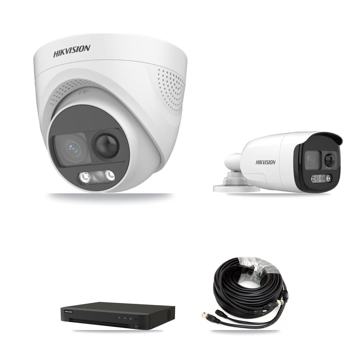 Hikvision 16-Channel 5MP CCTV Kit — 1 DS-2CE12KF3T Bullet + 2 DS-2CE72KF3T Turret Cameras + 4TB Recording