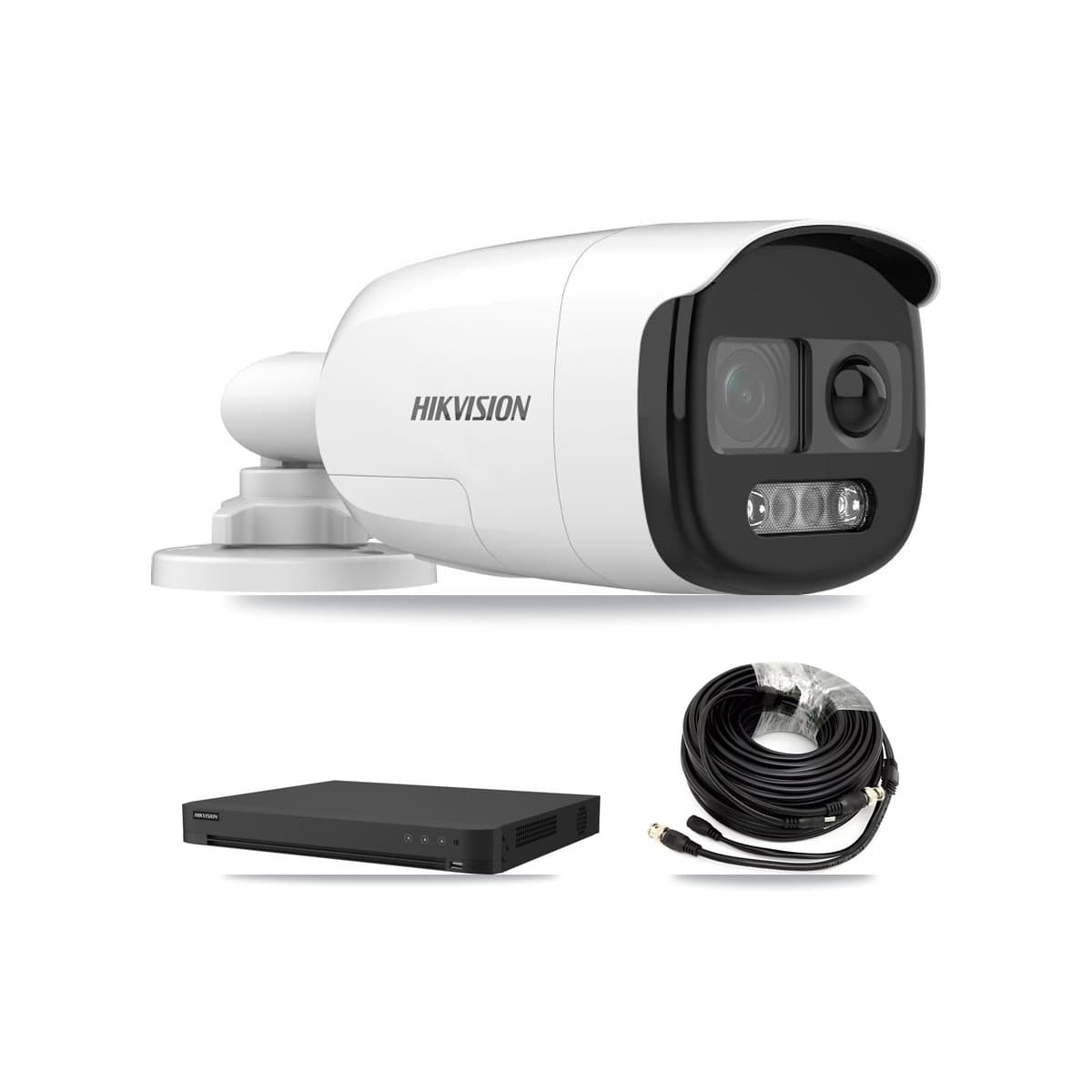 Hikvision 16-Channel 5MP CCTV Kit — 2 DS-2CE12KF3T Bullet Cameras + 3TB Recording (IDS-7216HUHI Recorder)