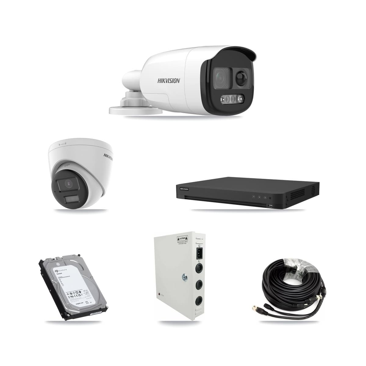 Hikvision 16-Channel 5MP – 4K CCTV Kit — 11 5MP Bullet + 1 4K Turret Cameras + 6TB Recording