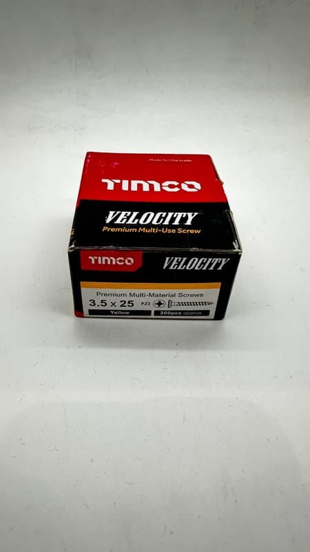 Velocity Premium Multi-Use Screws - PZ - Double Countersunk - Yellow