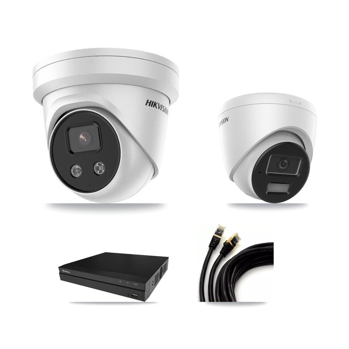 Hikvision & Prolux 8-Channel 4MP – 5MP CCTV Kit — 1 4MP + 5 5MP Turret Cameras + 8TB Recording