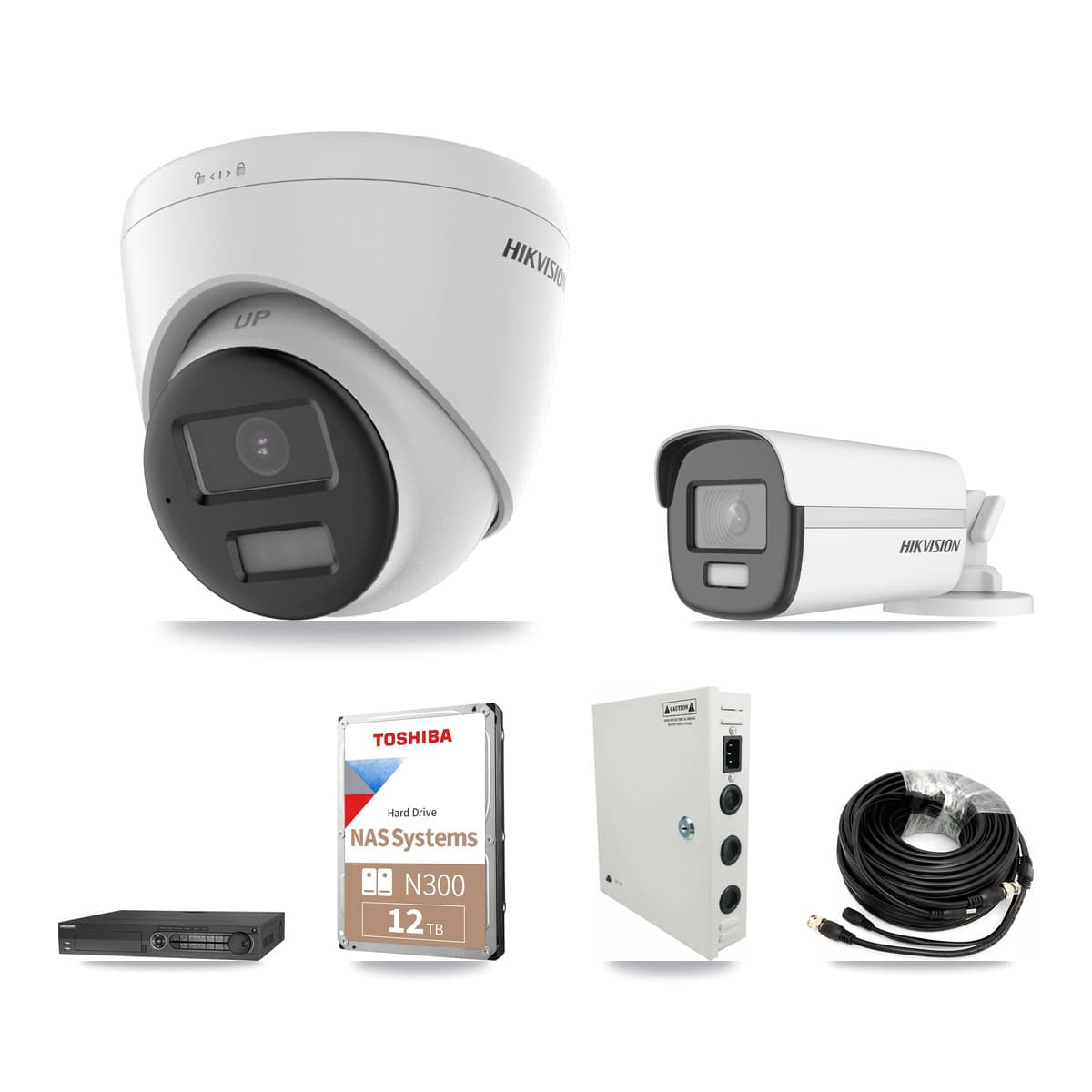 Hikvision 32-Channel 4K CCTV Kit — 1 Bullet + 30 Turret Cameras + 4× 12TB Recording - Image 1