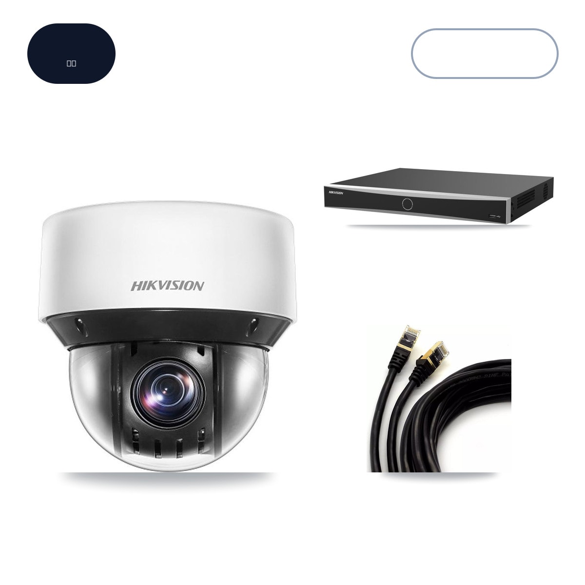 Hikvision DS-7616NXI-K2/16P(E) 16-Channel NVR CCTV Kit — 8× DS-2DE4A425IW-DE 4MP Cameras + 6TB HDD