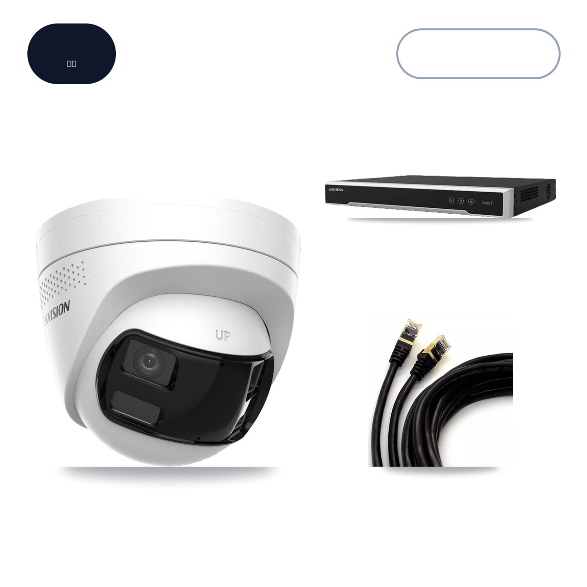 Hikvision DS-7616NI-M2/16P 16-Channel NVR CCTV Kit — 8× DS-2CD1383G2P-LIUF/SL-2MM 4K Cameras + 14TB HDD