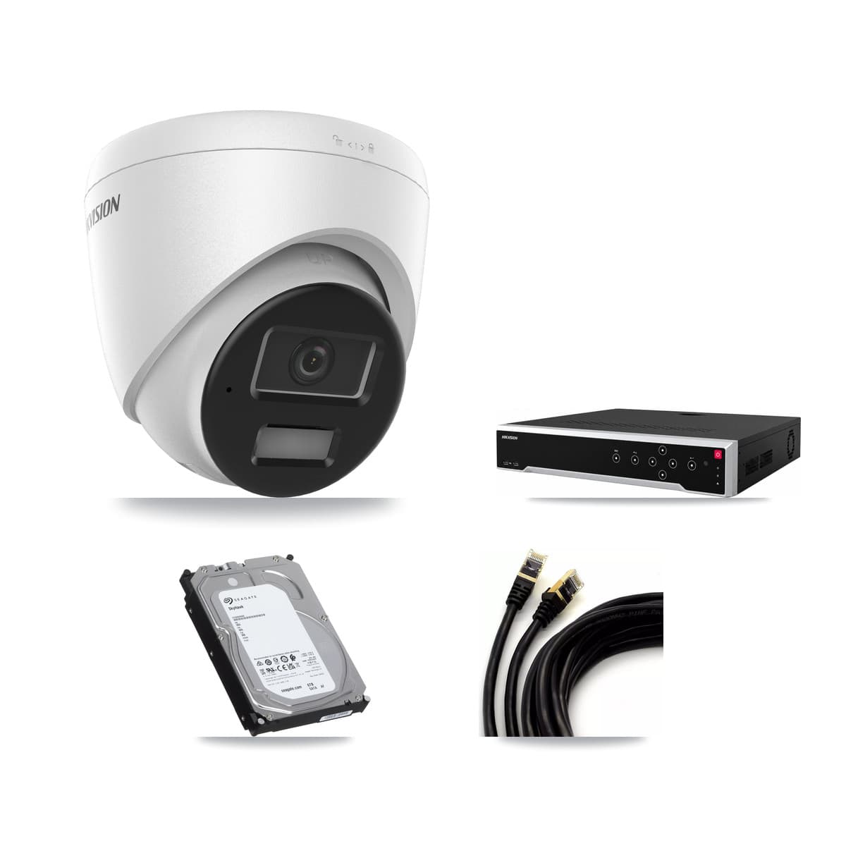 Hikvision 32-Channel 4MP CCTV Kit — 15 DS-2CD1343G2 Turret Cameras + 3× 6TB Recording