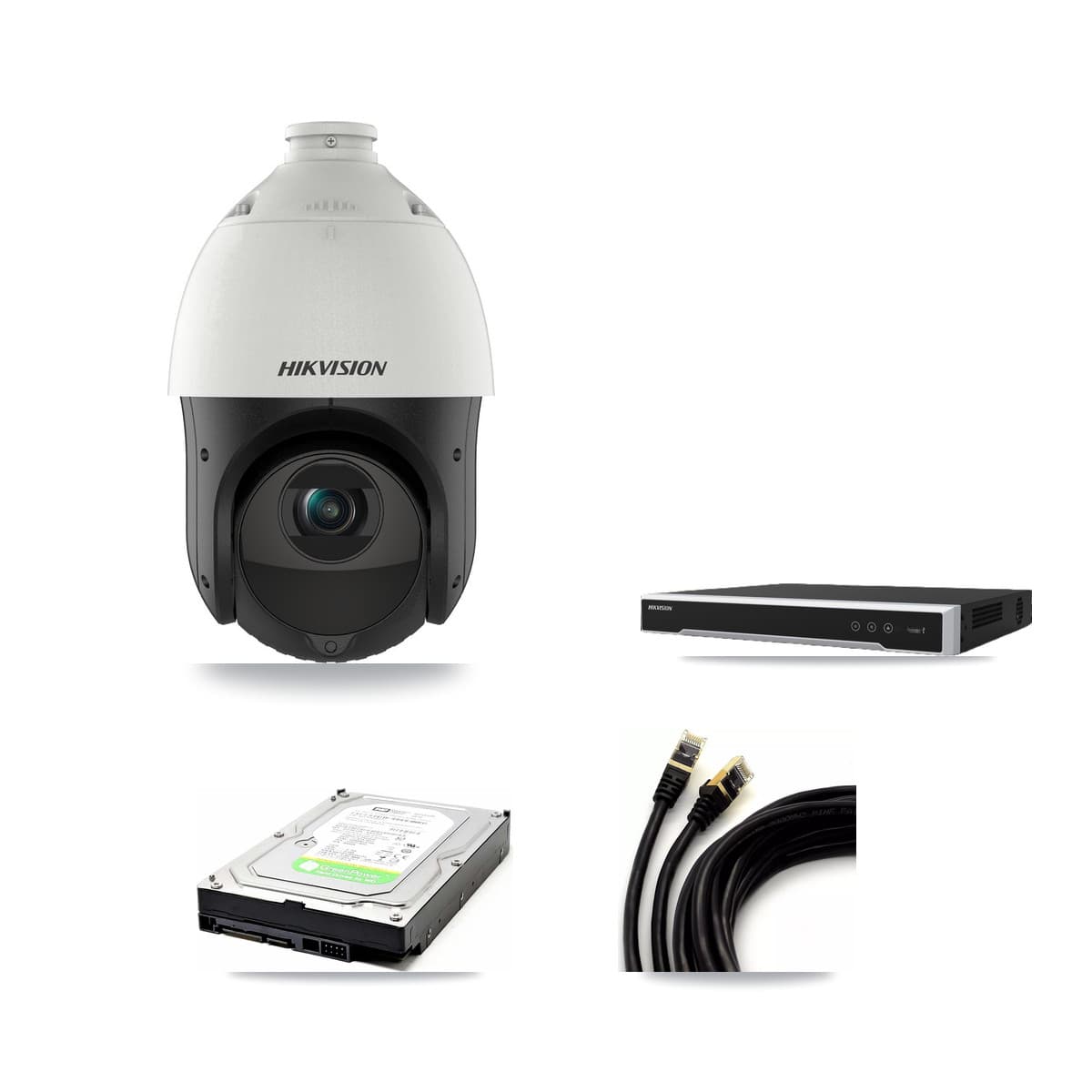 Hikvision 16-Channel 4MP CCTV Kit — 1 DS-2DE4425IW PTZ Camera + 1TB Recording (DS-7616NI-M2 Recorder)