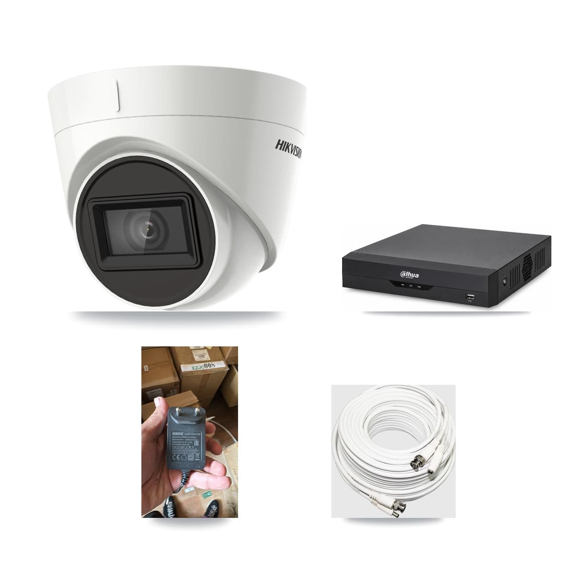 Dahua 4-channel CCTV kit: 1 camera (1× 4K Turret), 3TB hard drive
