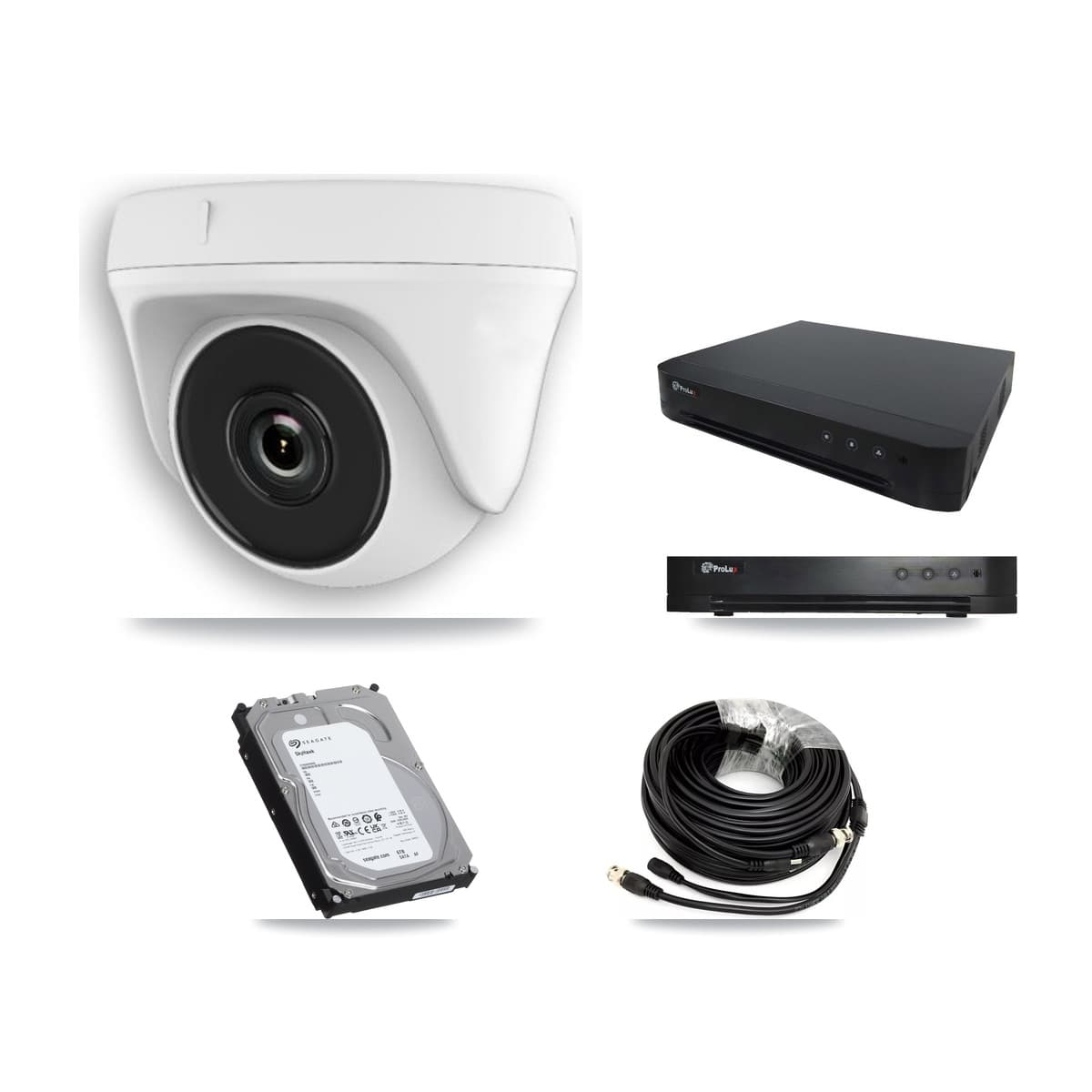 Prolux 16-Channel 2MP CCTV Kit — 7 Dome Cameras + 6TB Recording