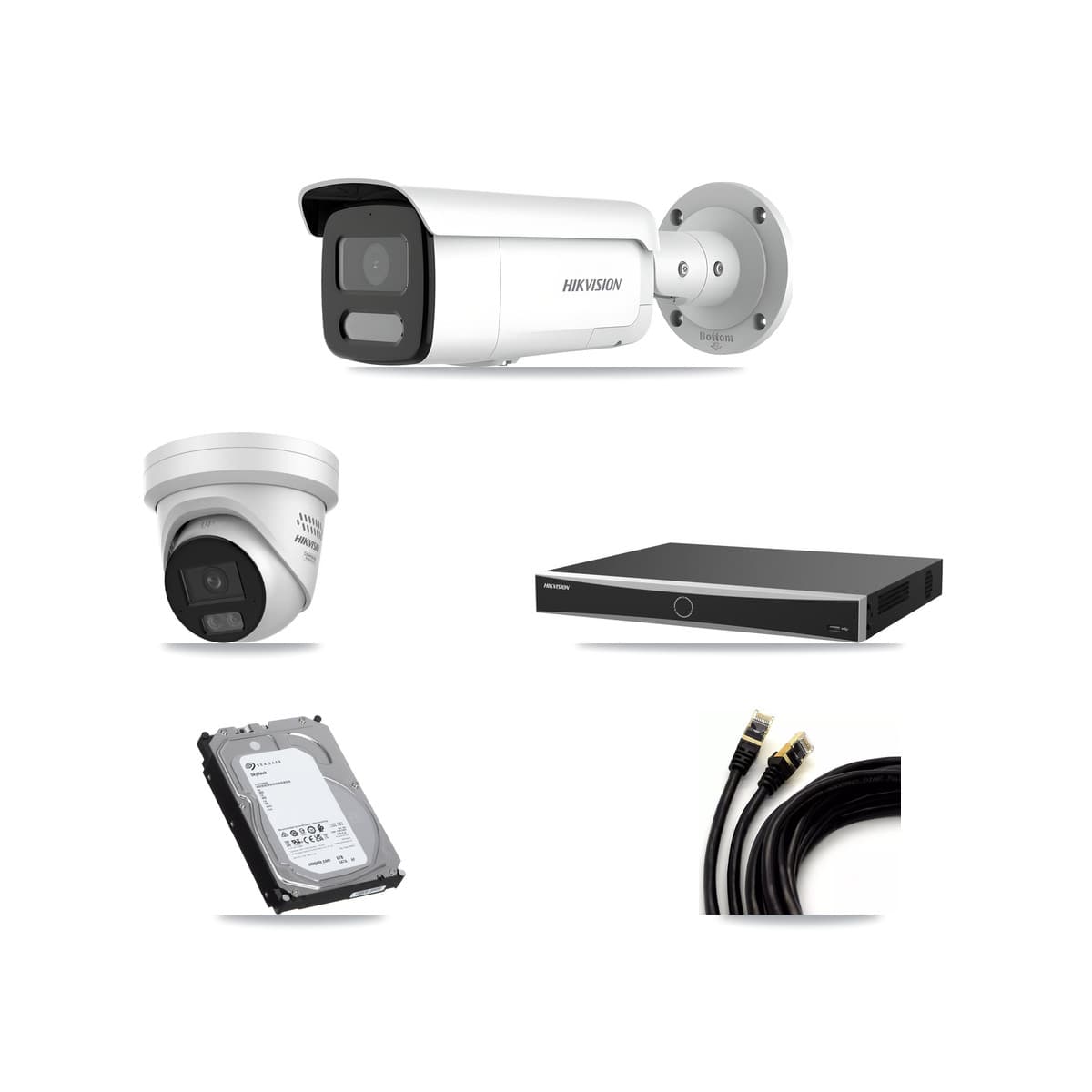 Hikvision 16-Channel 4MP CCTV Kit — 1 Turret + 3 Bullet Cameras + 6TB Recording - Image 1