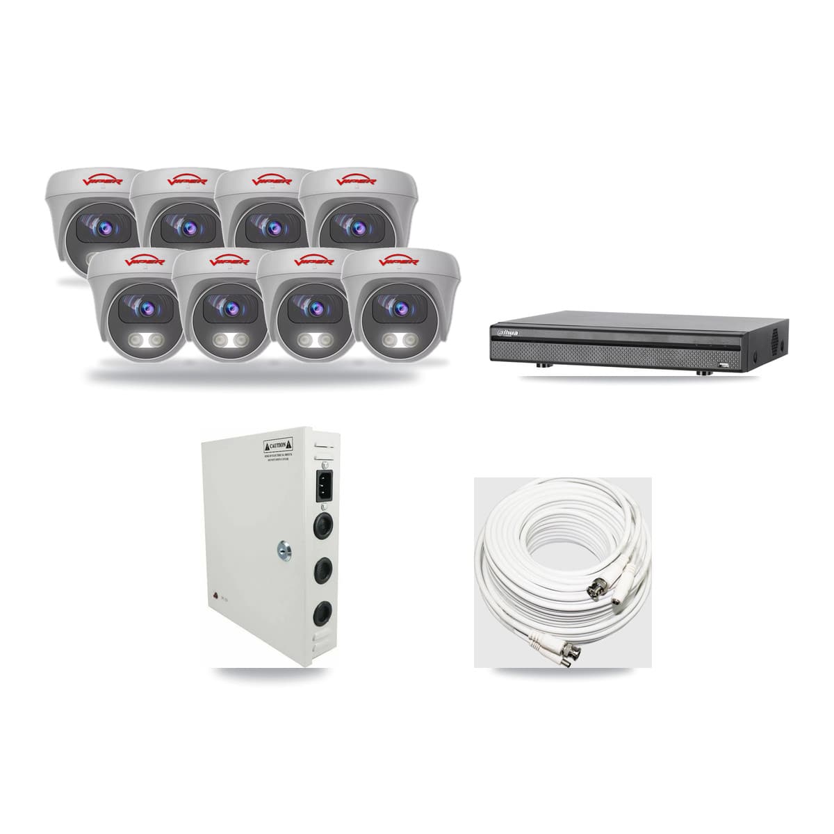 Viper & Dahua 8-Channel 5MP CCTV Kit — 8 Cameras + 3TB Recording - Image 1