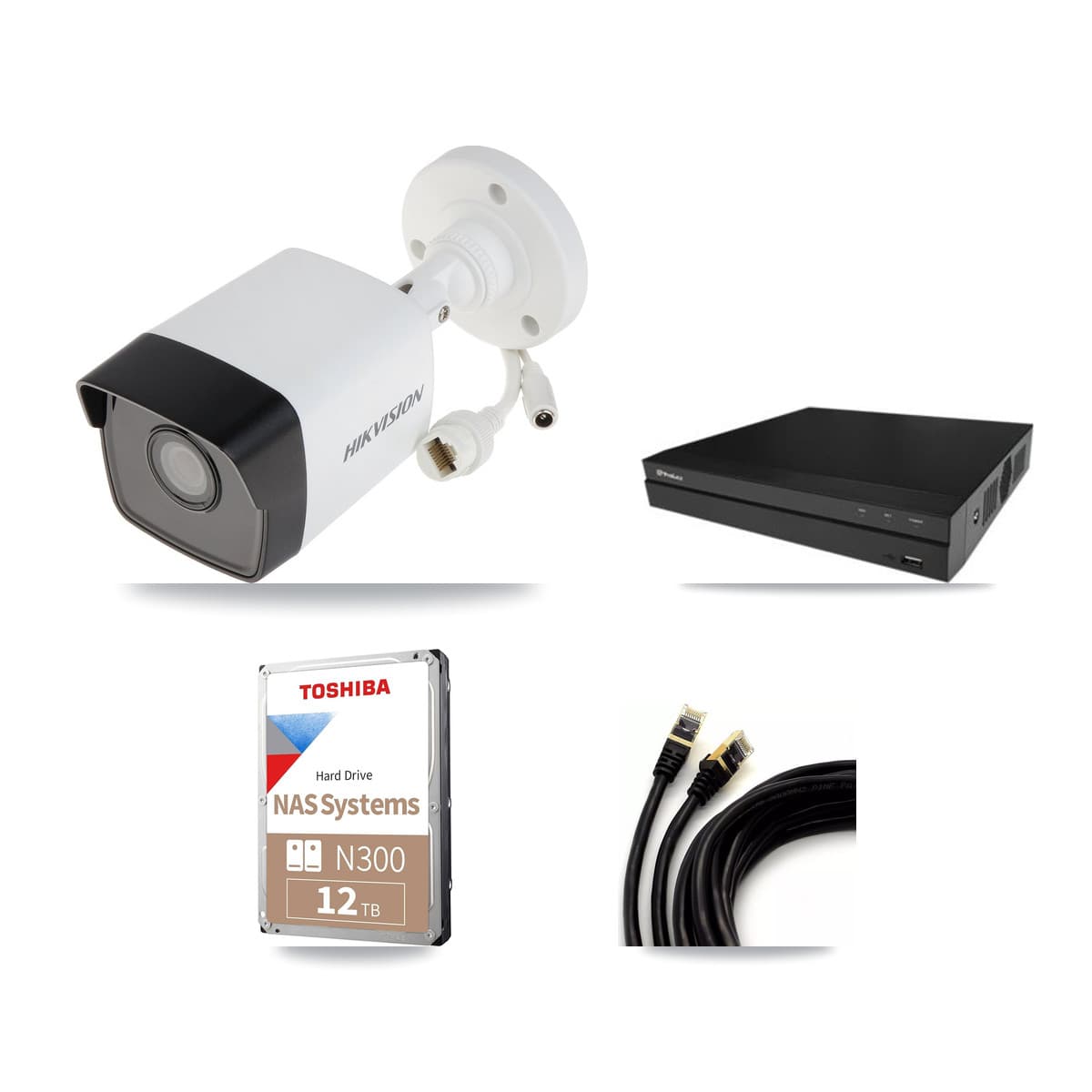 Hikvision & Prolux 16-Channel 5MP CCTV Kit — 9 Bullet Cameras + 12TB Recording