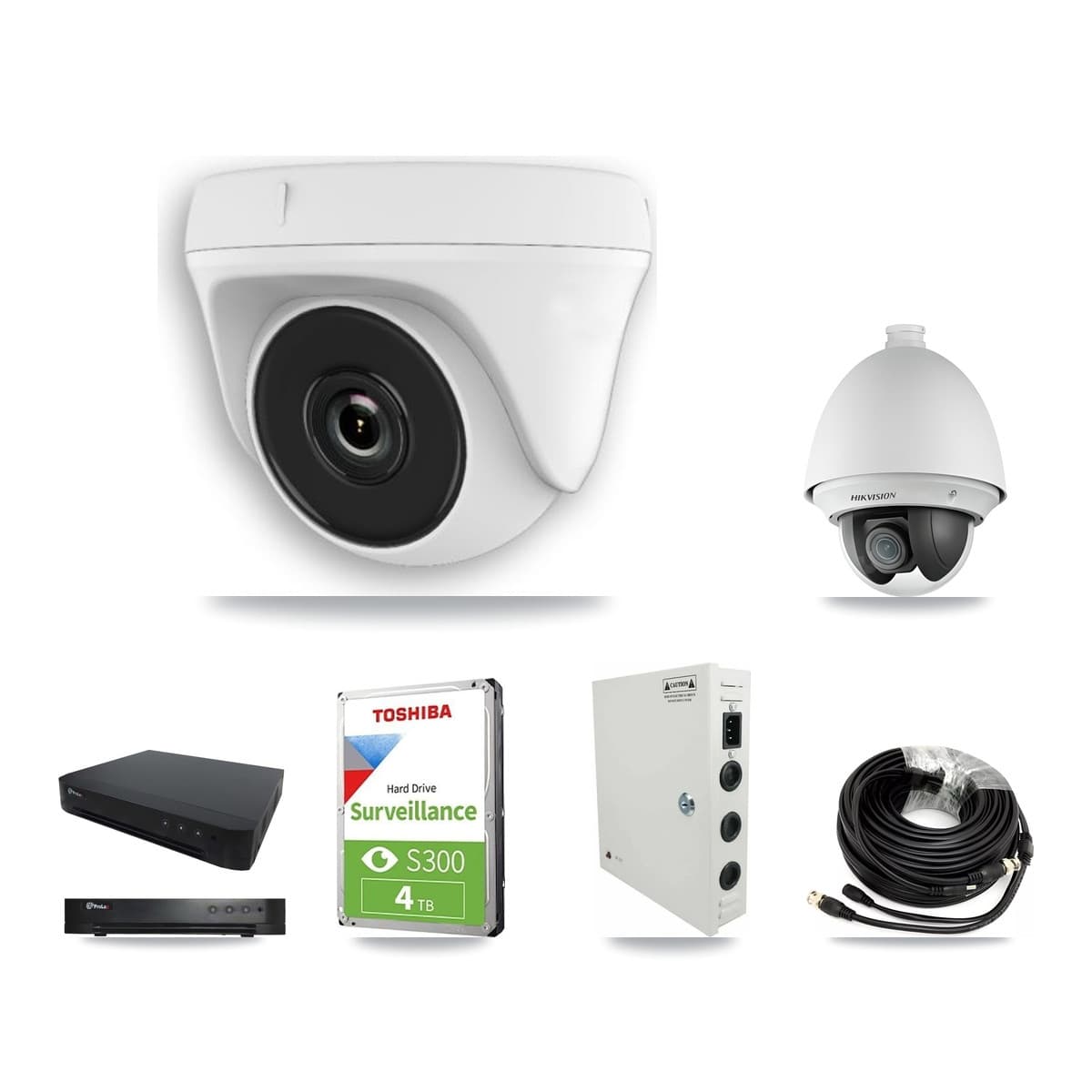 Hikvision & Prolux 16-Channel 2MP CCTV Kit — 2 PTZ + 4 Dome Cameras + 4TB Recording
