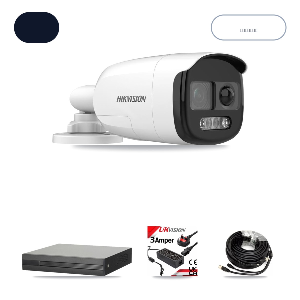 XVR-3108HS-5MP-LITE 8-Channel DVR CCTV Kit — 2× Hikvision DS-2CE12KF3T-PIRXO 5MP Cameras + 6TB HDD
