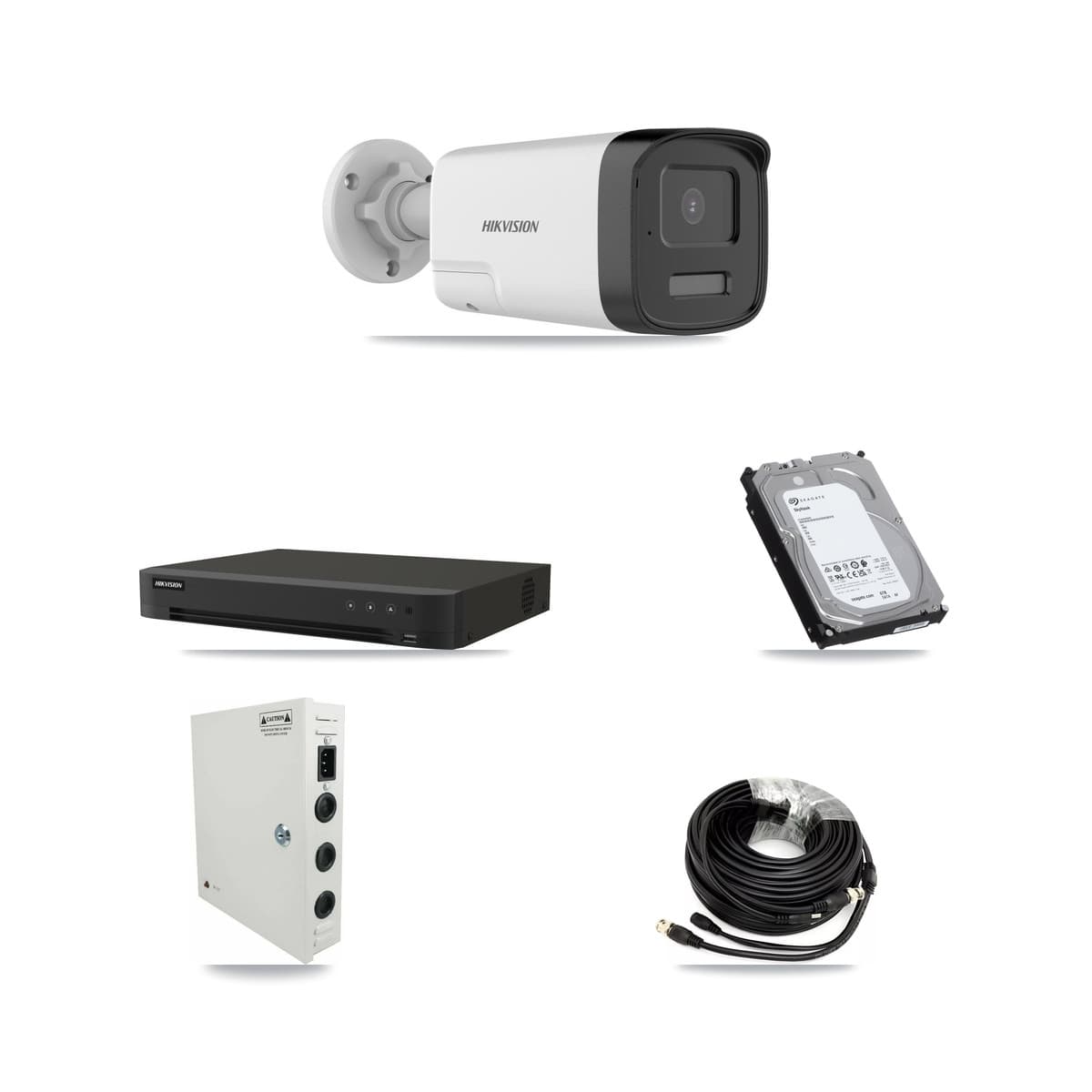Hikvision 16-Channel 5MP CCTV Kit — 16 DS-2CE17K0T Bullet Cameras + 6TB Recording