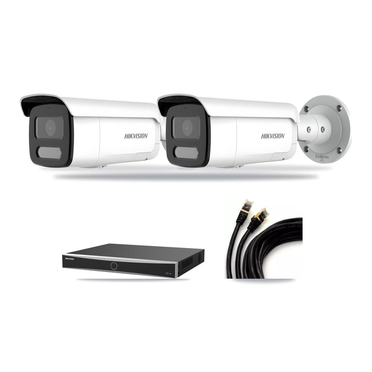 Hikvision 16-Channel 4MP CCTV Kit — 2 Bullet Cameras + 3TB Recording (DS-7616NXI Recorder) - Image 1